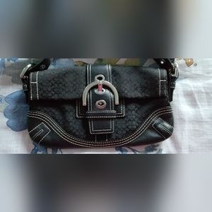 Vintage Coach black handbag